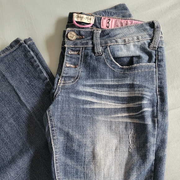 Indigo Rein size 3 flare jeans - Picture 2 of 7